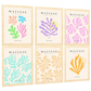 Set de 6 Láminas Artísticas de Matisse en Colores Pastel de Nacnic