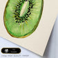 Poster cuadrado de Kiwi dulce. Lámina de frutas y verduras de forma cuadrada, ilustrada con dibujos a color.-Artwork-Nacnic-Nacnic Estudio SL