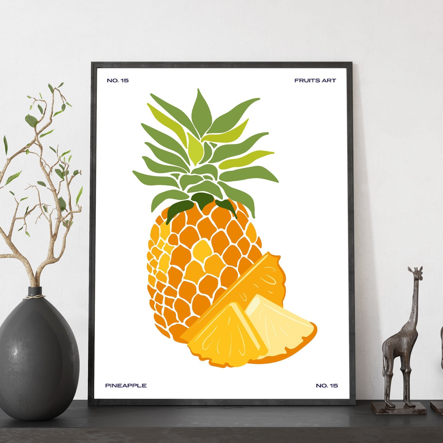 Pineapple with sliced-Artwork-Nacnic-Nacnic Estudio SL