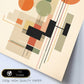Lámina Bauhaus en Colores Pastel