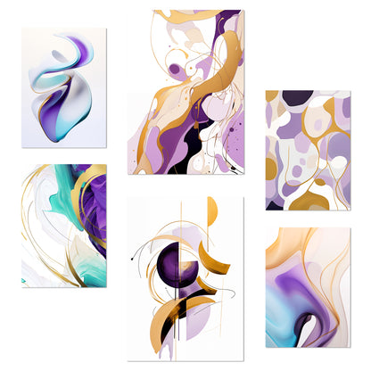 Abstracto lila morado dorado