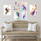Abstracto lila morado dorado