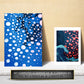 Lámina Yayoi Kusama Pez y Naturaleza Azul Japonesa