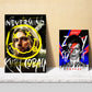 Lámina Iconos Nirvana, Bowie, Mercury, Warhol y Basquiat Grafiti