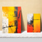 Abstract colors bronw red black shapes