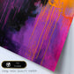 Formas abstractas en morado, fucsia y azul - Lámina