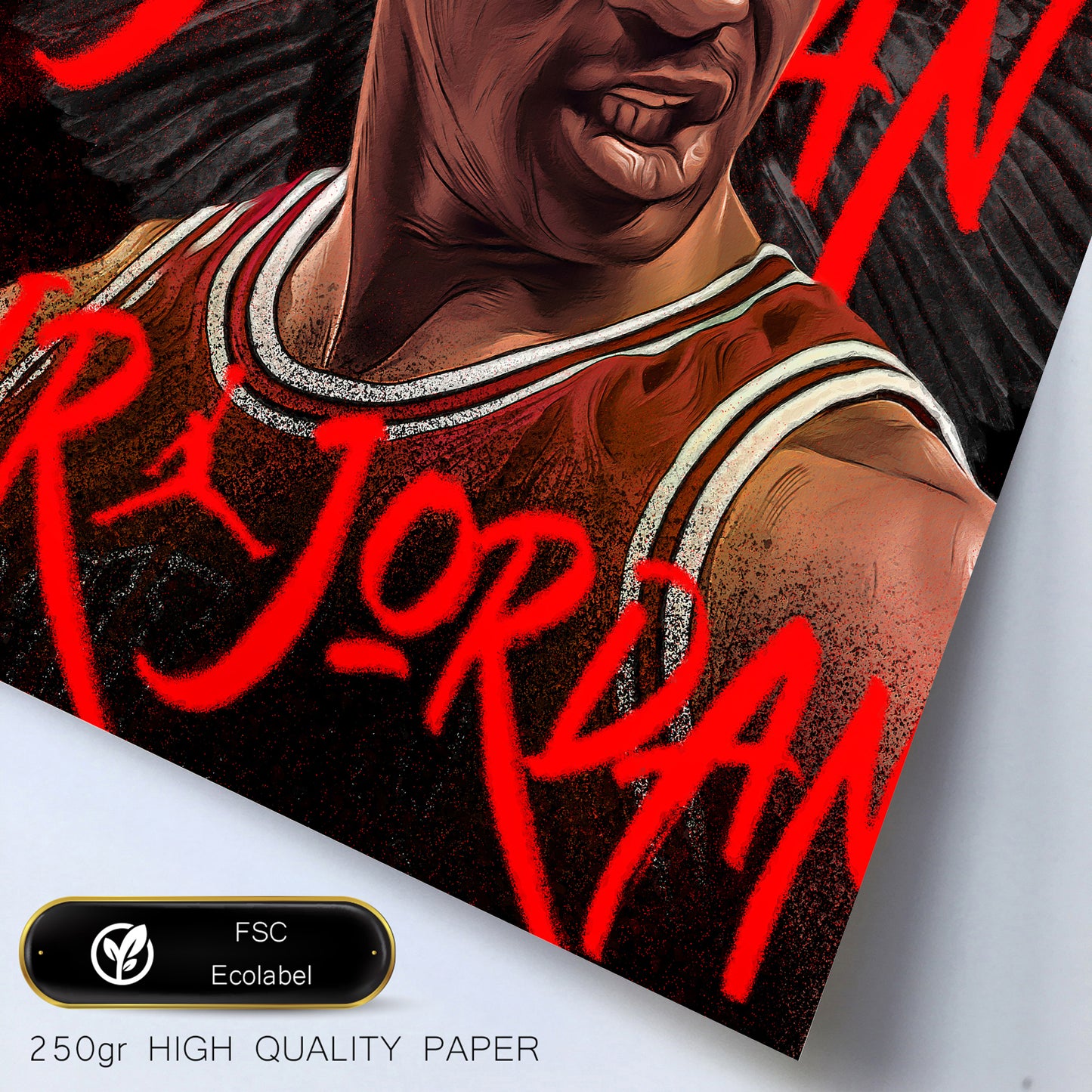 Iconic Jordan Grafiiti Red and Black