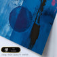 Abstract colors blue cyan pink shapes