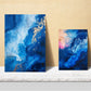 Abstract colors blue cyan pink shapes