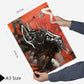 Arte callejero, grafiti rojos negros y amarillos estilo Banksy