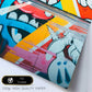 Graffiti , arte callejero lleno de color. Reivindicacion mural