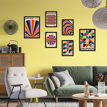 Geometrico Bauhaus colores y formas vibrantes