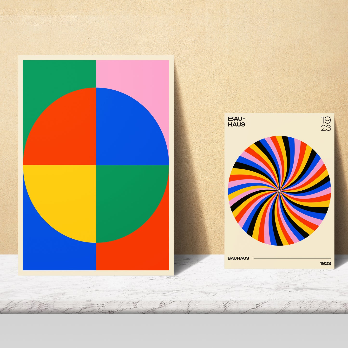 Formas Geometricas Bauhaus colores llamativos