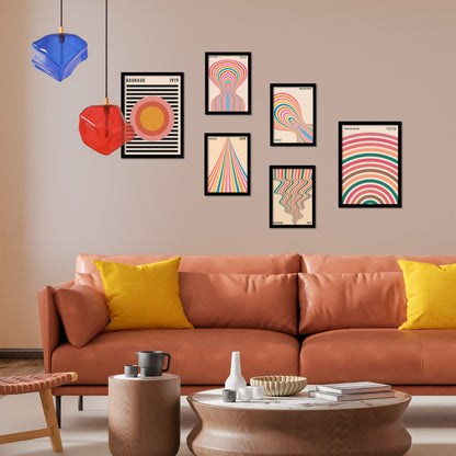 Geometrico Bauhaus colores pastel
