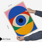 Geometrico Bauhaus colores viibrantes y ojos