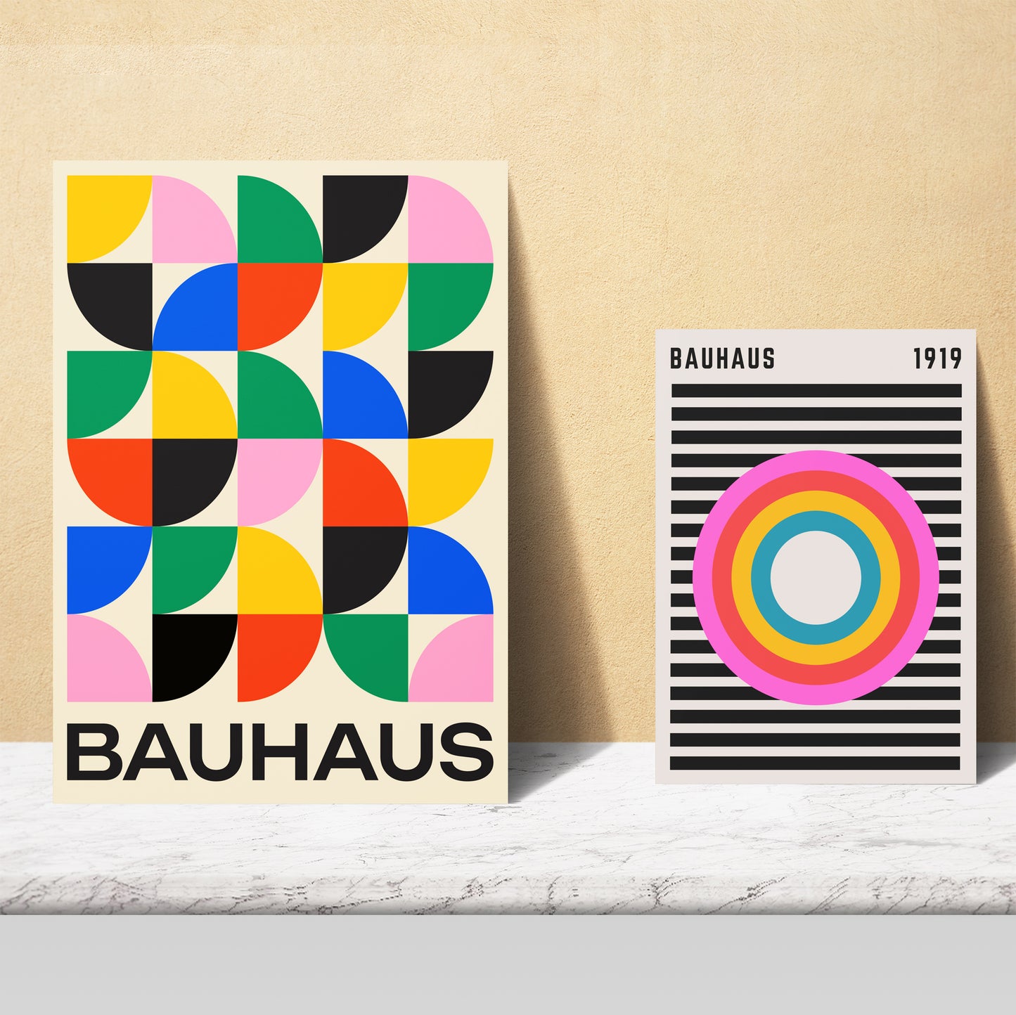 Formas Geometricas Bauhaus colores viibrantes