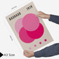 Set de 6 pósters Bauhaus geométricos en rosa y fucsia. Diseños modernos con formas abstractas para decorar habitaciones, oficina o espacios creativos. Tamaños A3 y A4.