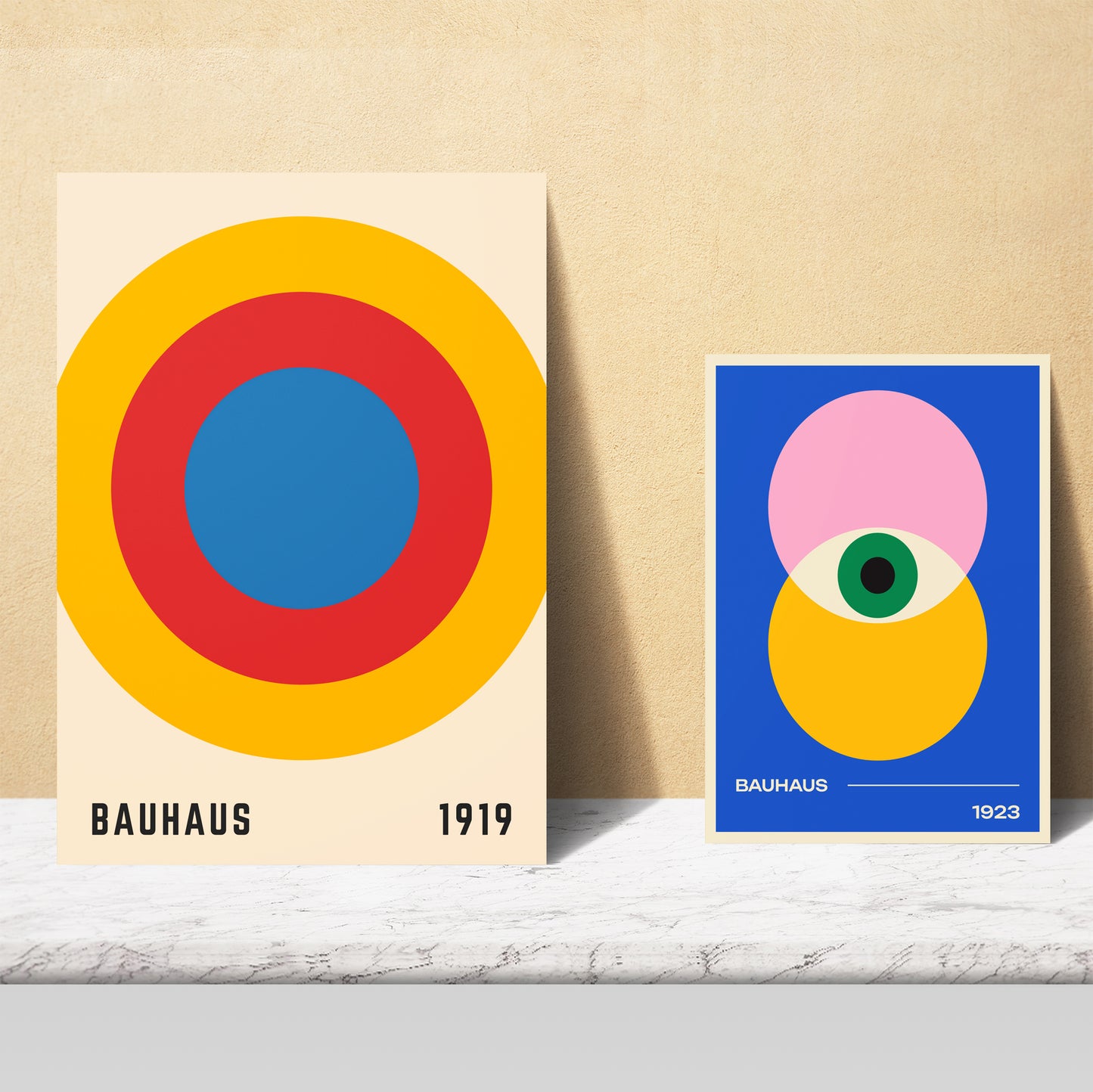 Geometrico Bauhaus formas y ojos