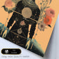 Collage surrealista floral estilo esoterico mistico