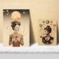 Collage surrealista floral estilo esoterico mistico