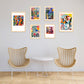 Matisse tonos amarillo, rojo. Colores vibrantes