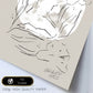 Arte abstracto gris y negro