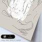 Arte abstracto negro y beige