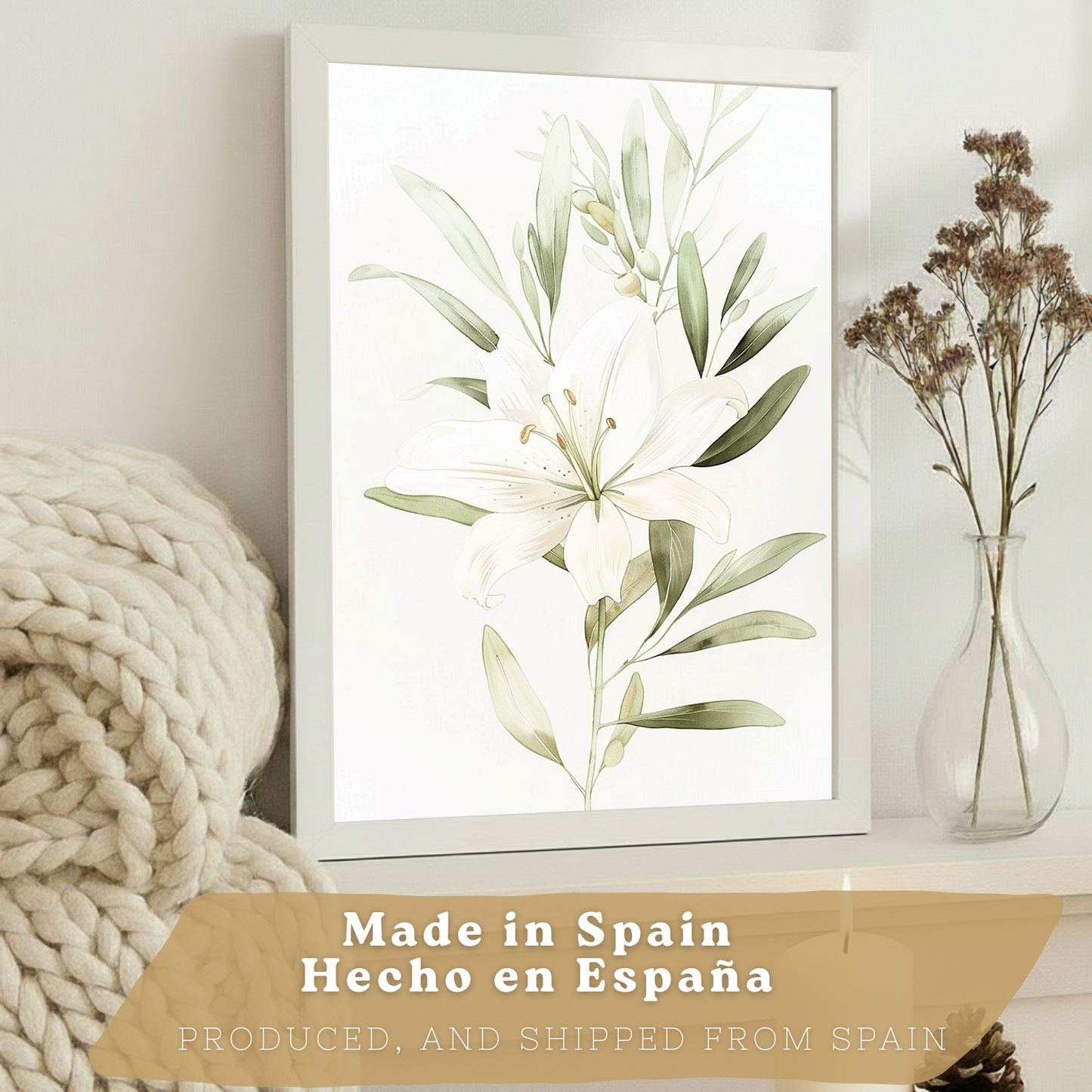 Nacnic Set De 3 Láminas Botánicas Flores Verdes Pastel. Posters Acuarela De Plantas Tonos Verdes Suaves Cuadros. Laminas Decorativas Pared Para Salón Y Dormitorio.