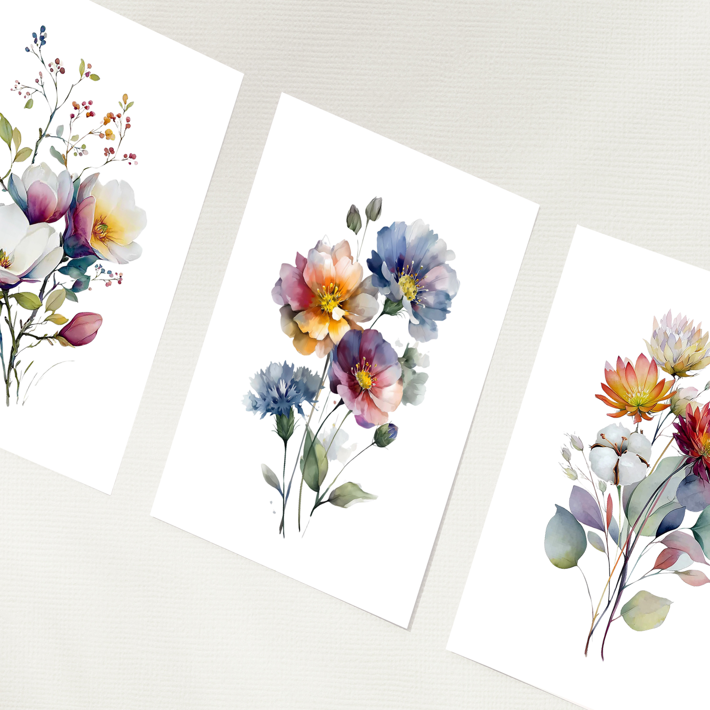 Nacnic Set De 3 Cuadros De Arte Botanico. Laminas Decorativas Pared Floral. Poster De Pared De Flores Modernas. Laminas Decorativas Pared Para Salón Y Dormitorio