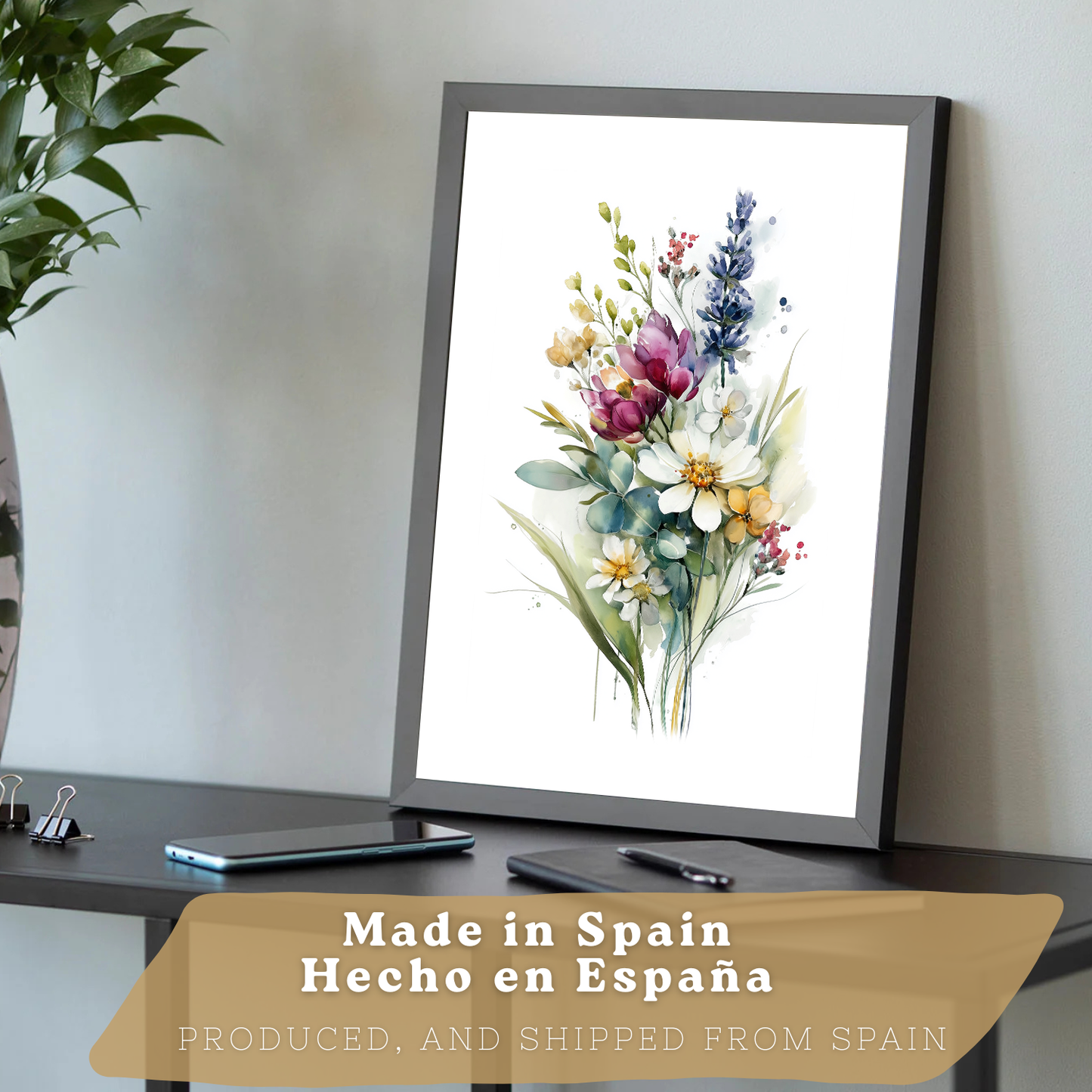Nacnic Set De 3 Cuadros De Arte Botanico. Laminas Decorativas Pared Floral. Poster Modernas. Cuadros Flores. Laminas Decorativas Pared Para Salón Y Dormitorio