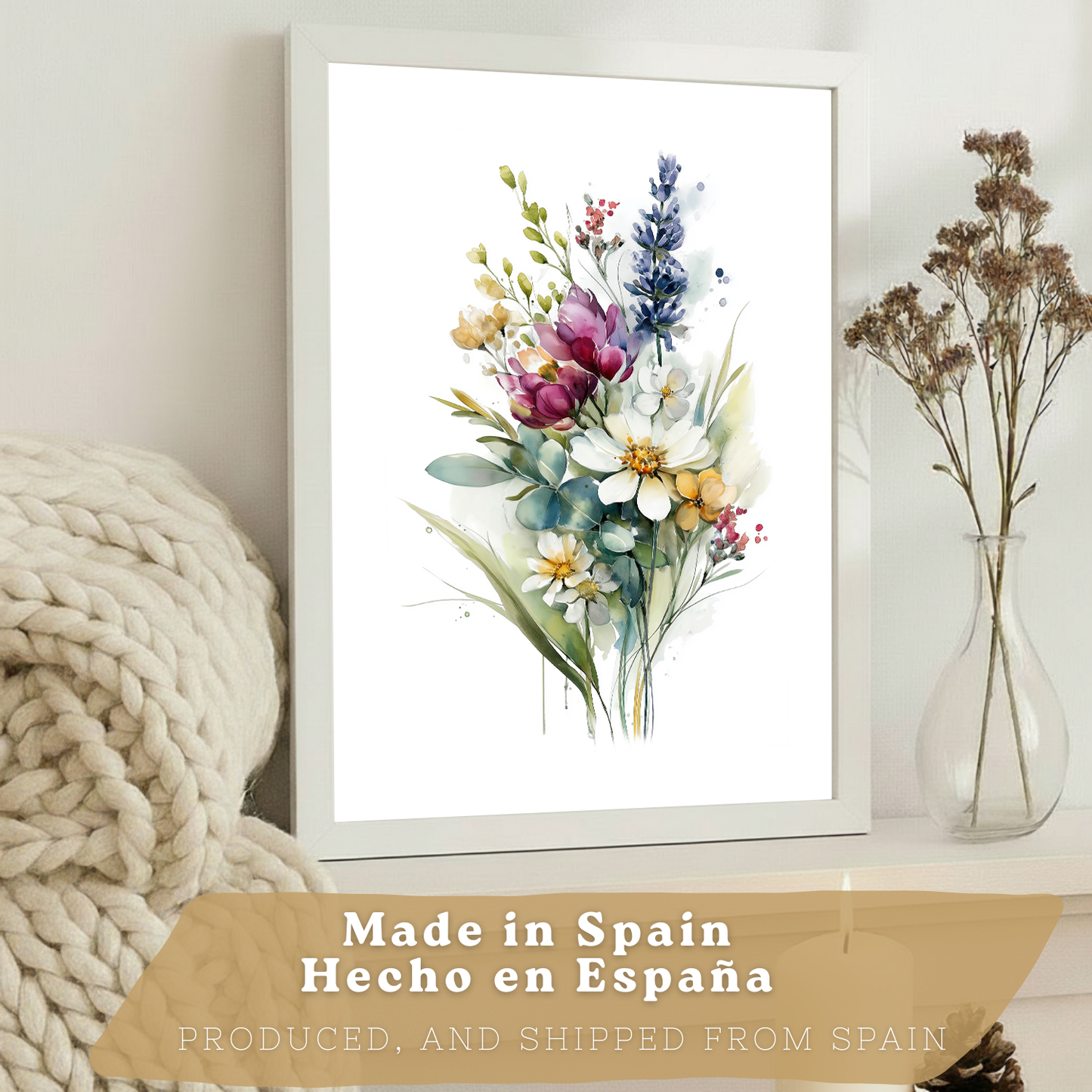 Nacnic Set De 3 Cuadros De Arte Botanico. Laminas Decorativas Pared Floral. Poster Modernas. Cuadros Flores. Laminas Decorativas Pared Para Salón Y Dormitorio