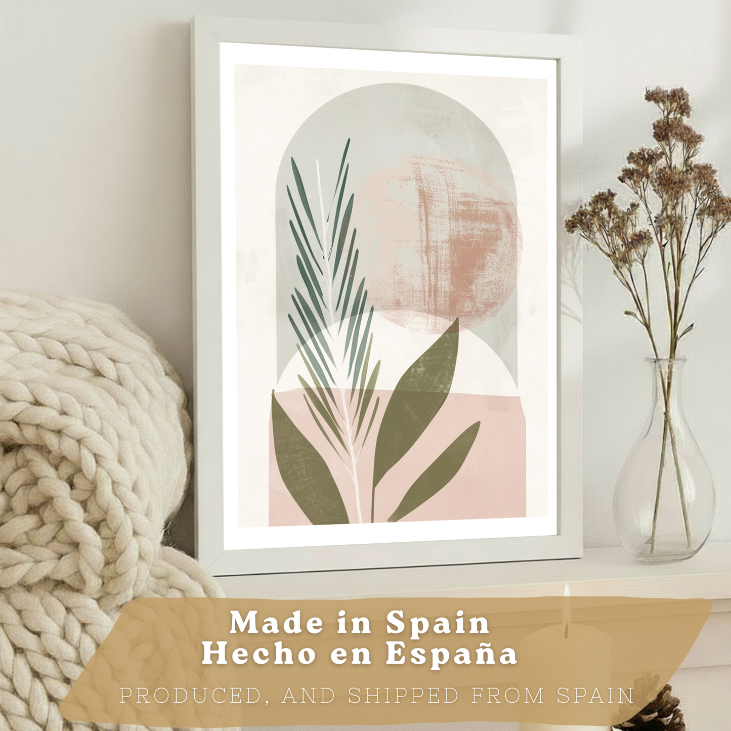 Nacnic Set De 3 Laminas Decorativas Pared Plantas Verde Rosa Para Cuadros Decoracion Salon Modernos Posters Para Pared Cuadros Decorativos Pared Motivos Florales