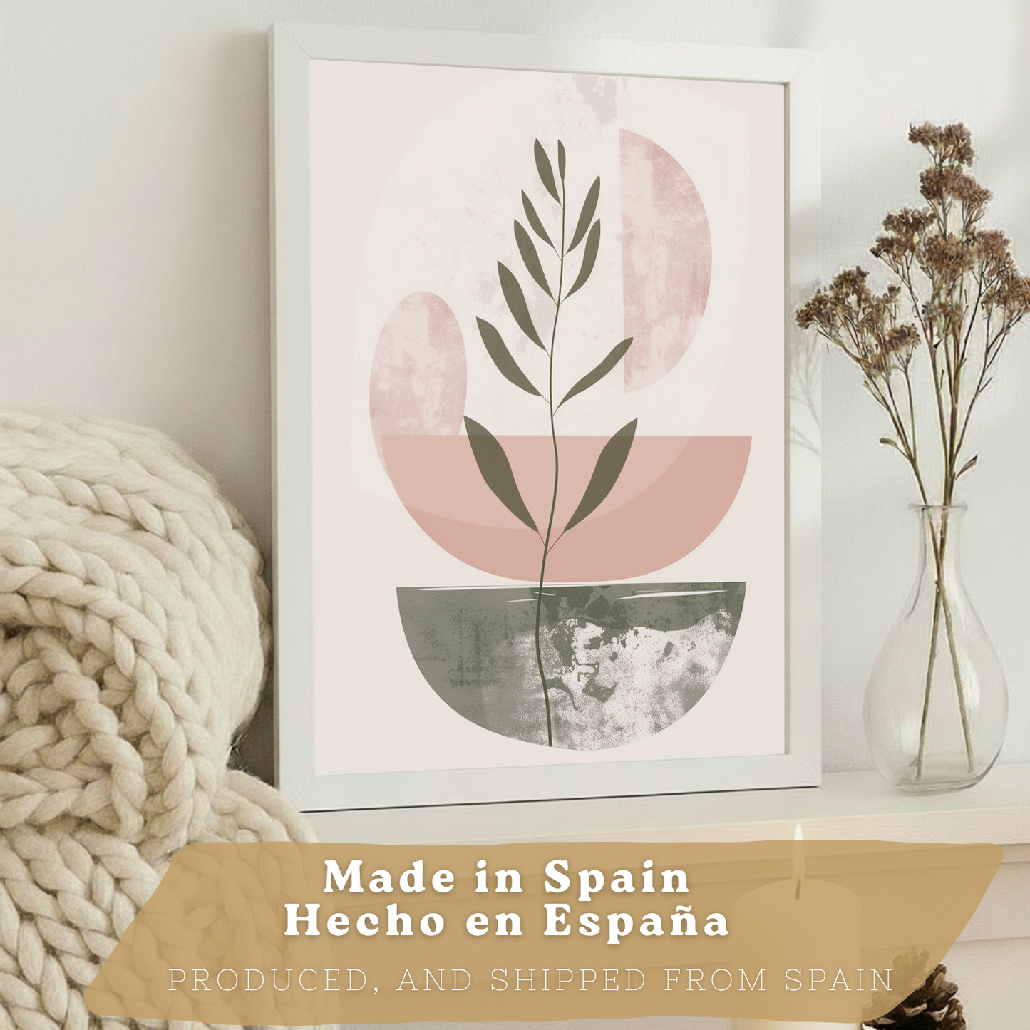 Nacnic Set De 3 Laminas Decorativas Pared Formas Verde Rosa Para Cuadros Decoracion Salon Modernos Posters Para Pared Cuadros Decorativos Pared Motivos Florales