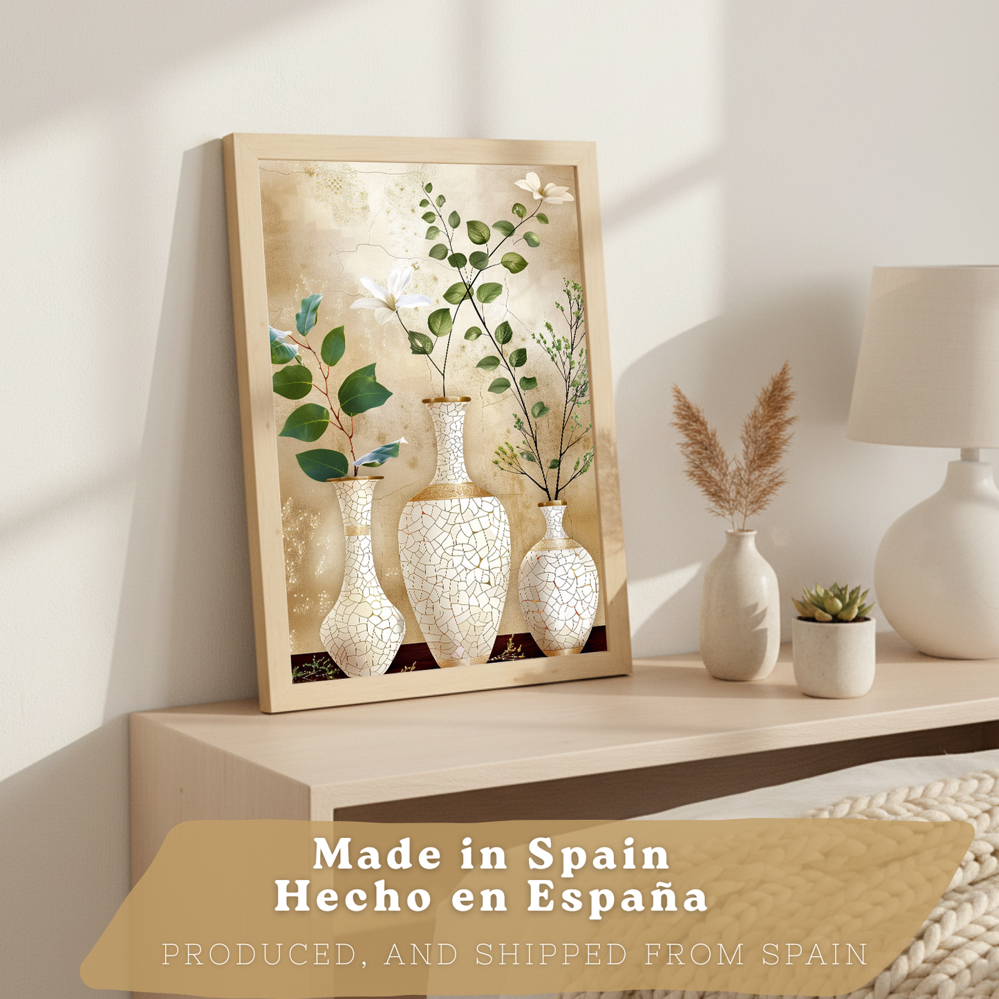 Nacnic Juego De 3 Cuadros Florales. Laminas Decorativas Pared Flores Clasicas. Posters De Pared Botanico Naturaleza. Cuadros Flor Silvestre Pared Para Salón Y Dormitorio.