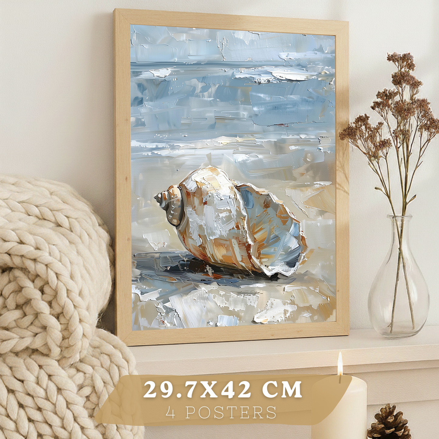 Nacnic Juego De 3 Cuadros De Playa, Mar, Costa Azul, Faro, Barca. Decoracion De Pared De Arte. Dia De Mar. Laminas Decorativas Pared Baño, Cocina,Salón Y Dormitorio