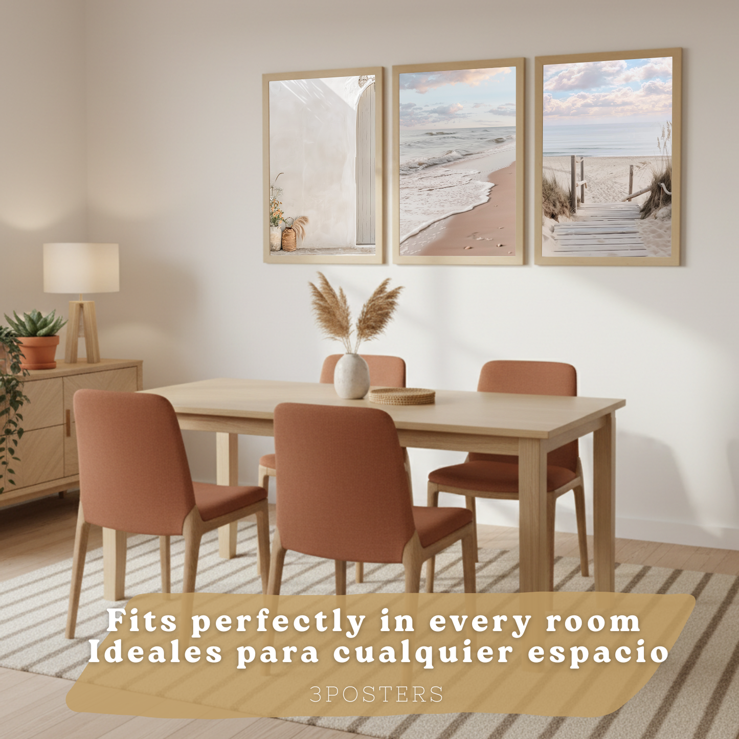 Nacnic Set De 3 Laminas Decorativas De Playa Mar. Laminas Decorativas Pared. Poster De Pared De Modernos. Cuadros Hogar. Laminas Decorativas Pared Para Salón Y Dormitorio