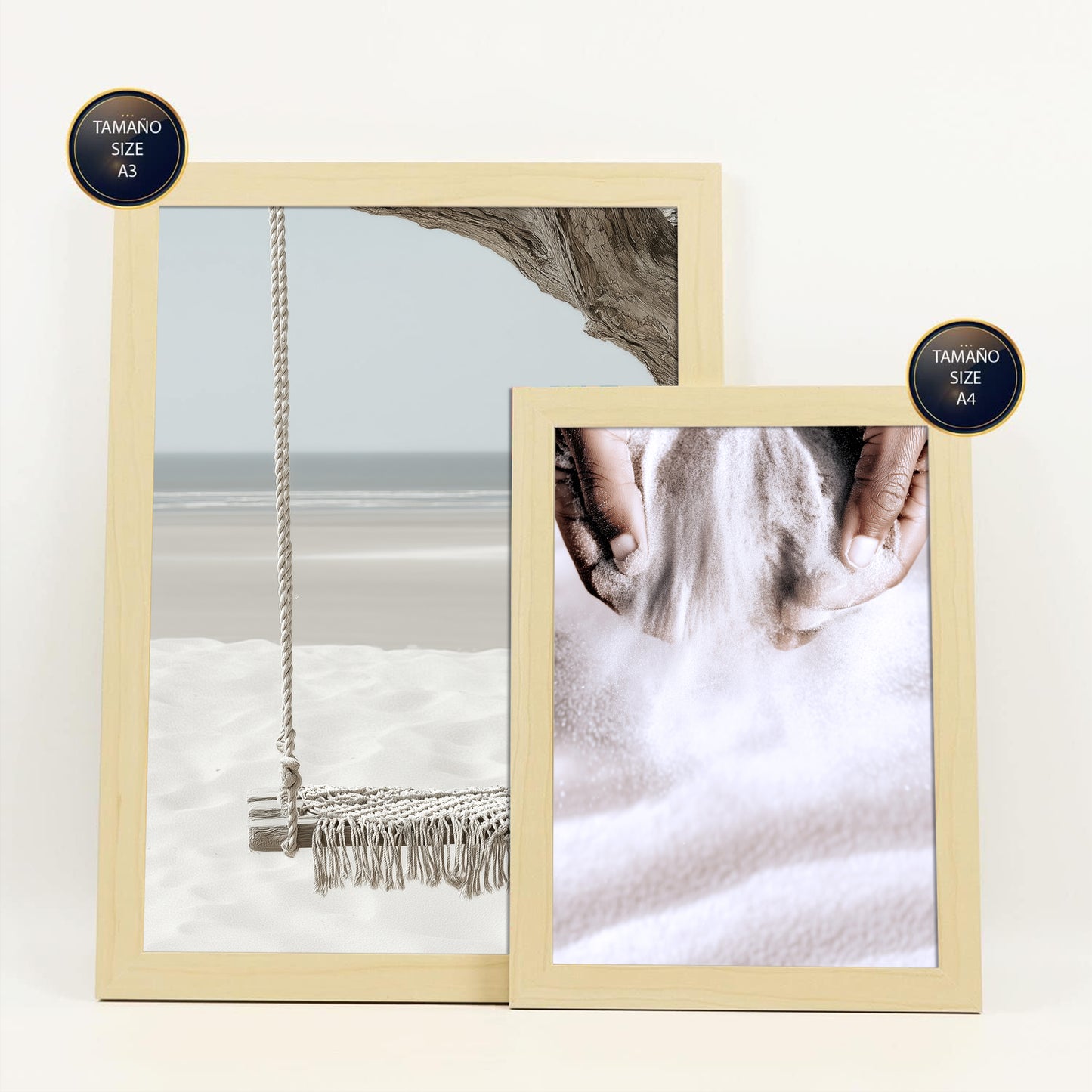 Nacnic 6 cuadros decorativos modernos de mar, playa, atardecer Posters paisajes decorativos Laminas Decorativas maritimas Pared. Cuadros Baño, salón y dormitorio.