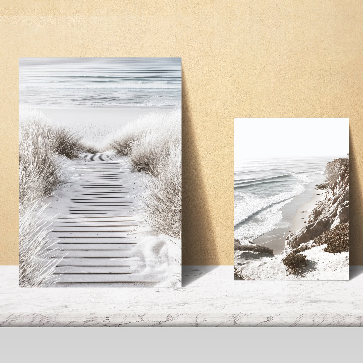 Nacnic 6 cuadros decorativos modernos de mar, playa, atardecer Posters paisajes decorativos Laminas Decorativas maritimas Pared. Cuadros Baño, salón y dormitorio.