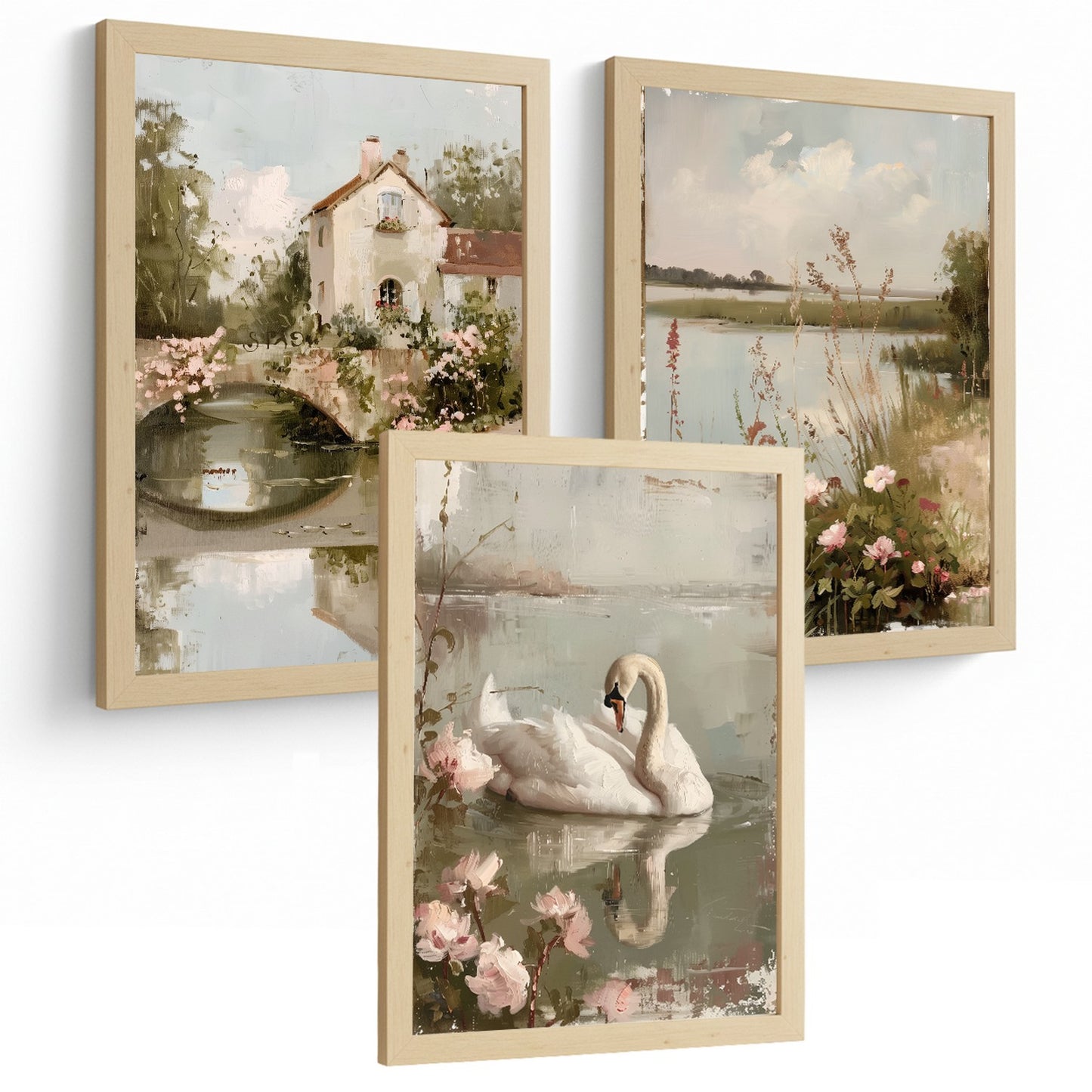 Set de 3 laminas decorativas pared Pintura Oleo Salon modernos Posters, cuadros decorativos Impresionistas. Matisse Decoración Dormitorios Sala de estar