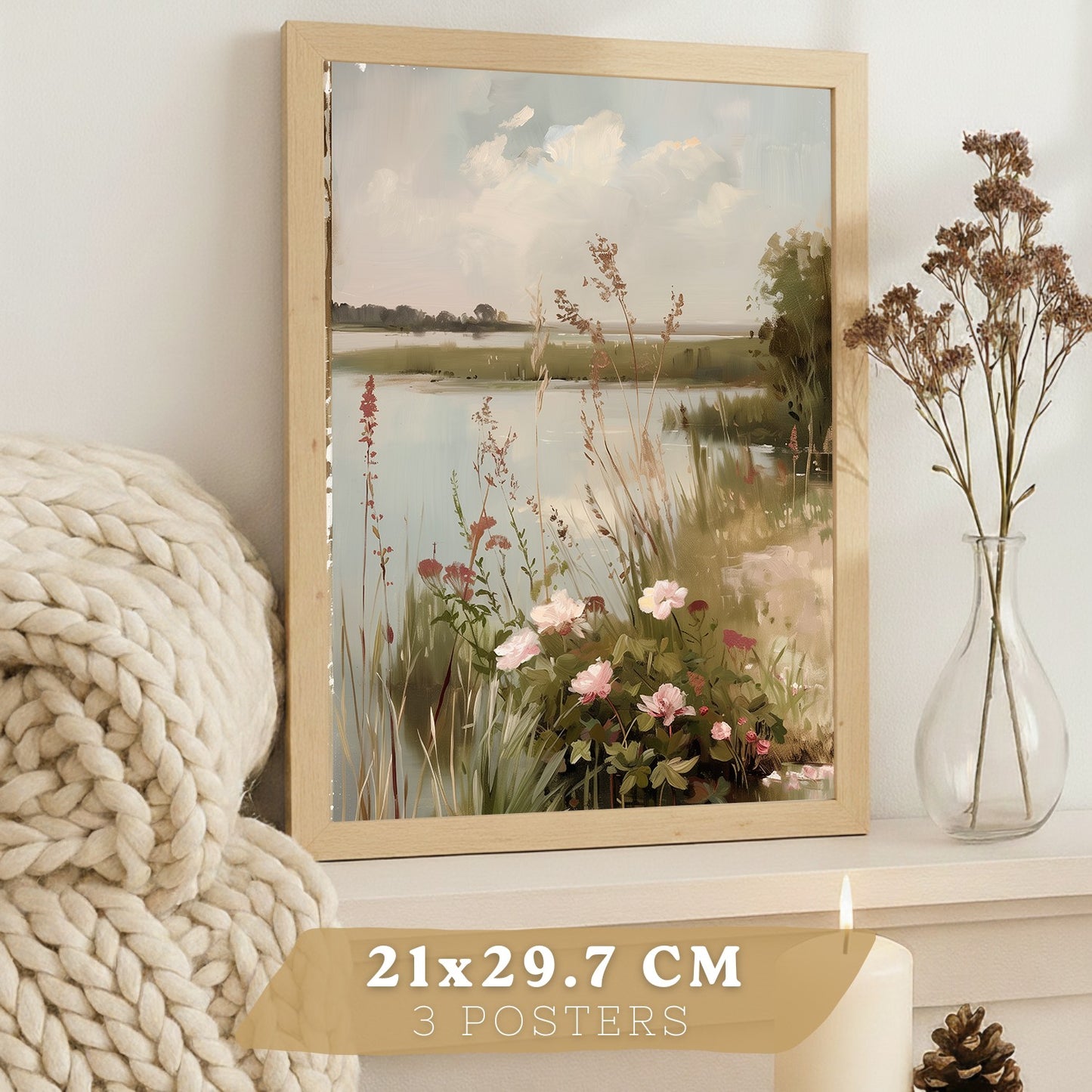 Set de 3 laminas decorativas pared Pintura Oleo Salon modernos Posters, cuadros decorativos Impresionistas. Matisse Decoración Dormitorios Sala de estar