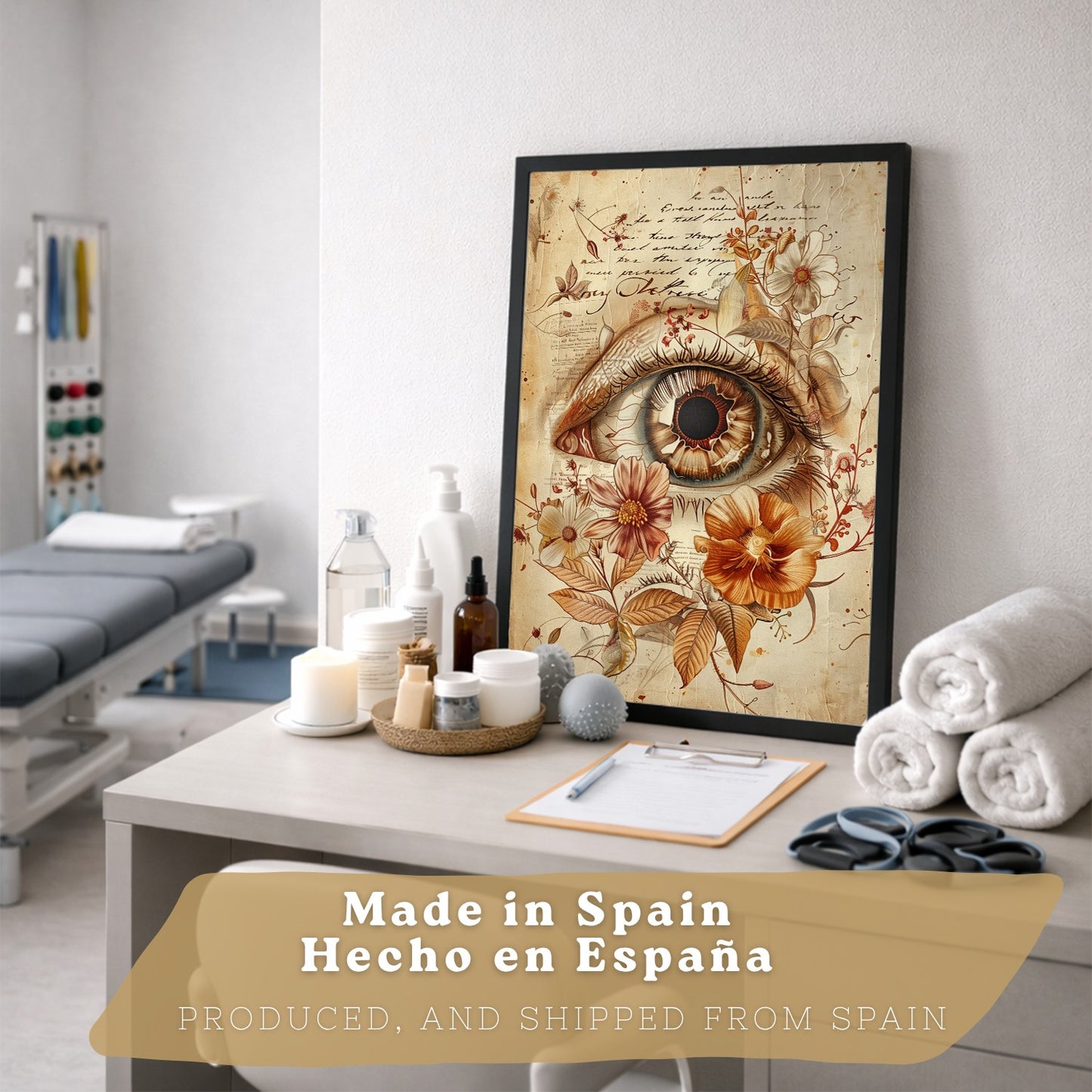 Set de 6 láminas anatómicas clásicas para decorar pared, arte médico botánico con ojo, corazón, diente, útero, pulmones y cerebro, manuscrito antiguo, sin marco