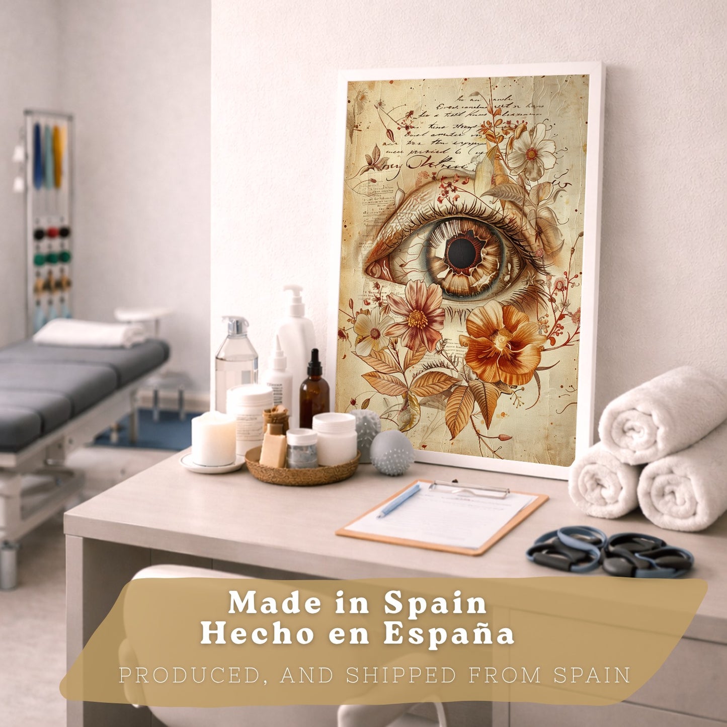 Set de 6 láminas anatómicas clásicas para decorar pared, arte médico botánico con ojo, corazón, diente, útero, pulmones y cerebro, manuscrito antiguo, sin marco