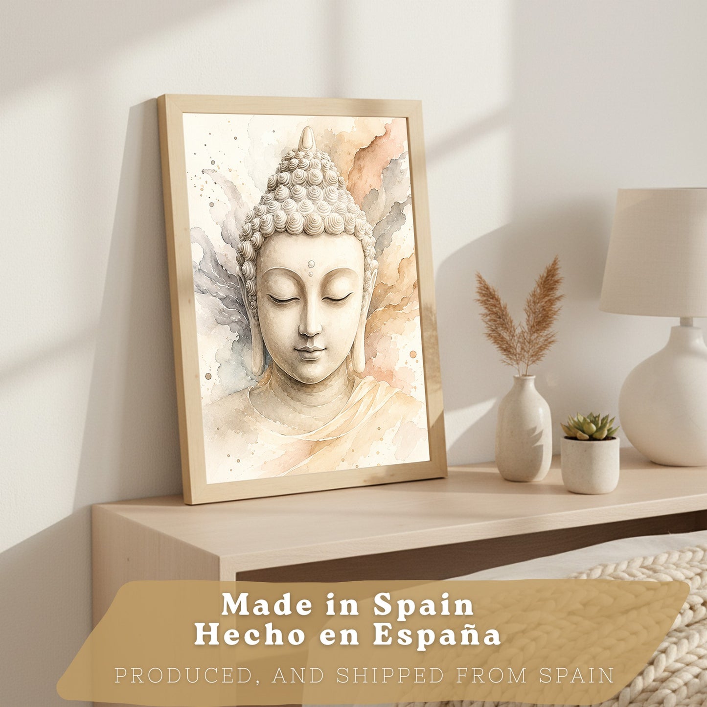 Posters Espirituales con Símbolo Om, Buda y Árbol de la Vida
