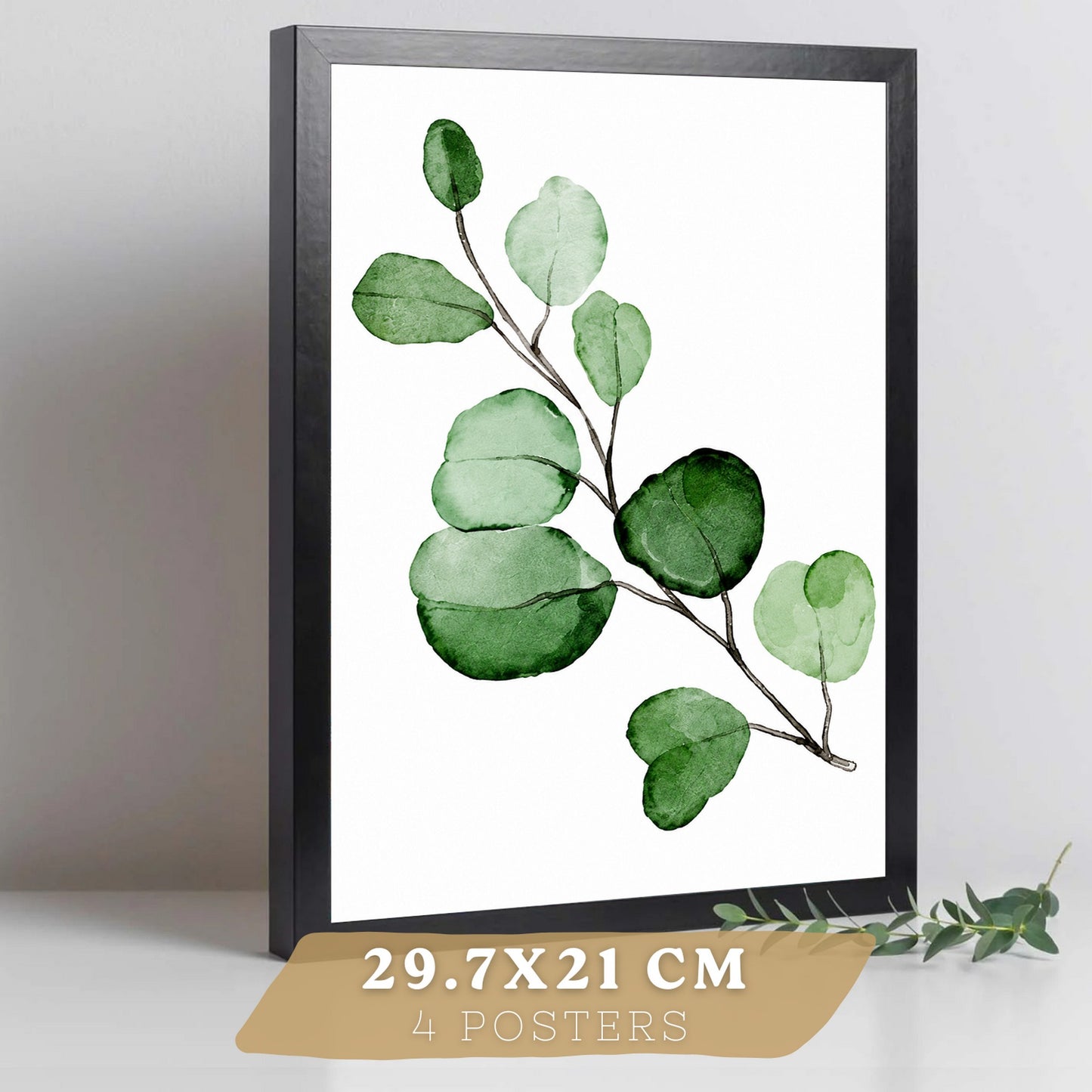 Posters Tropicales con Monstera, Eucalipto y Arte de Hojas de Palma