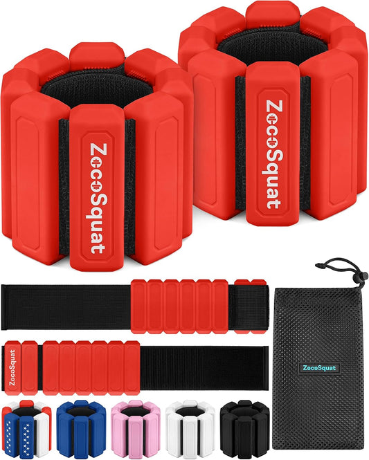 Pesas para Tobillos y Muñecas para Mujeres en Casa – Pesas para Brazos y Piernas, Diseño Antideslizante, Juego de 2 (1 lb cada una)