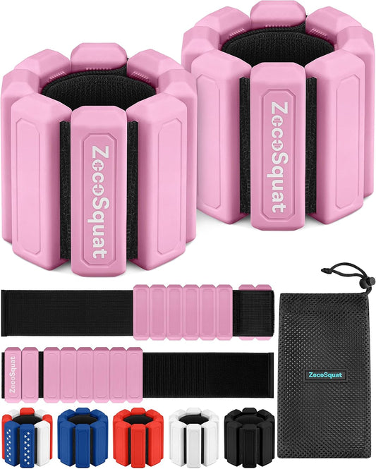 Pesas para Tobillos y Muñecas para Mujeres en Casa – Pesas para Brazos y Piernas, Diseño Antideslizante, Juego de 2 (1 lb cada una)