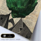 Poster de verduras humanas. Lámina Mr. Alcachofa. Cuadros de humanos con cabezas de verdura.-Artwork-Nacnic-Nacnic Estudio SL
