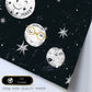 Lámina Cinco planetas. Estilo nordico blanco y negro. Composiciones planetarias infantiles-Artwork-Nacnic-Nacnic Estudio SL