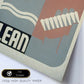 Poster vintage. Mantente Limpio. Higiene personal.-Artwork-Nacnic-Nacnic Estudio SL