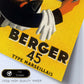 Poster vintage. Anuncio vintage de vino frances Berger 45 de 1935..-Artwork-Nacnic-Nacnic Estudio SL